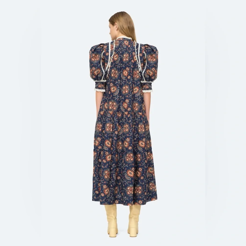 NWT $425 Sea New York Robina Puff Slv Dress - Picture 4 of 4